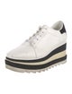 Stella McCartney Vegetarian Leather Wedge Sneakers