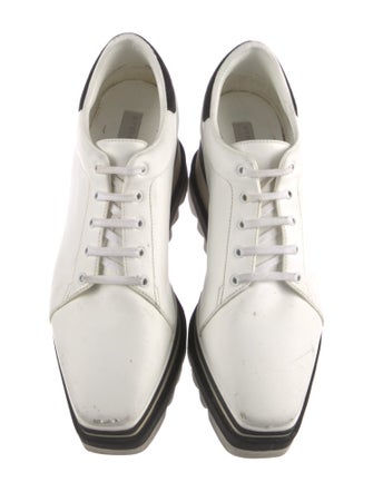 Stella McCartney Vegetarian Leather Wedge Sneakers