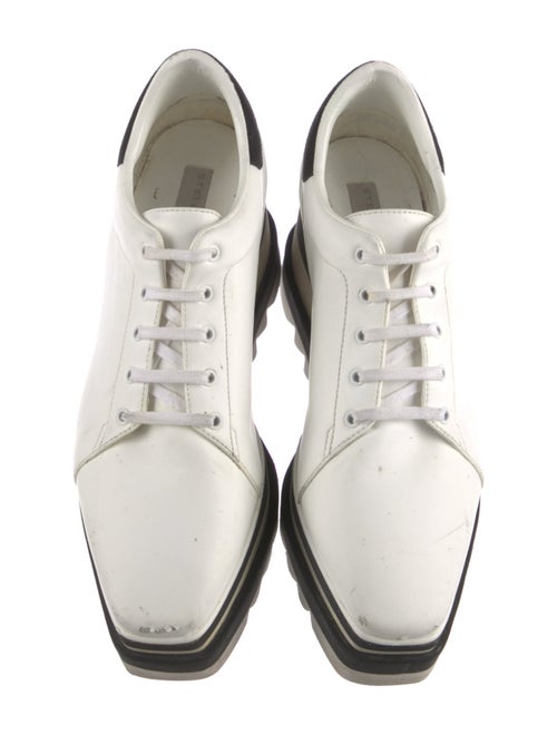 Stella McCartney Vegetarian Leather Wedge Sneakers