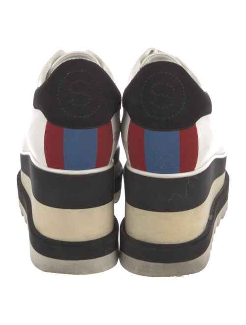 Stella McCartney Vegetarian Leather Wedge Sneakers