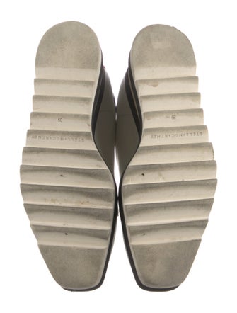 Stella McCartney Vegetarian Leather Wedge Sneakers