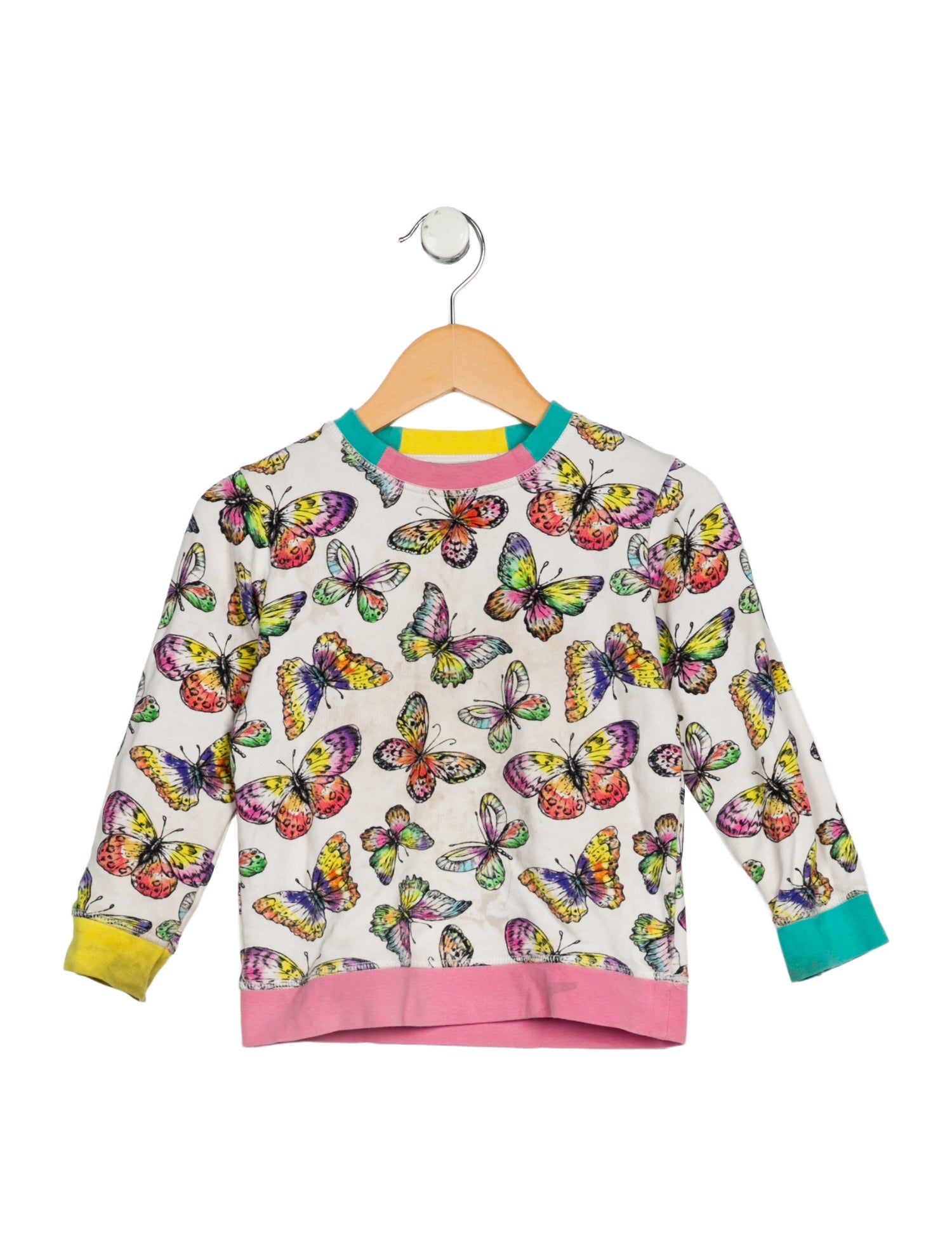 Stella McCartney Girls' Cotton Butterfly Sweater