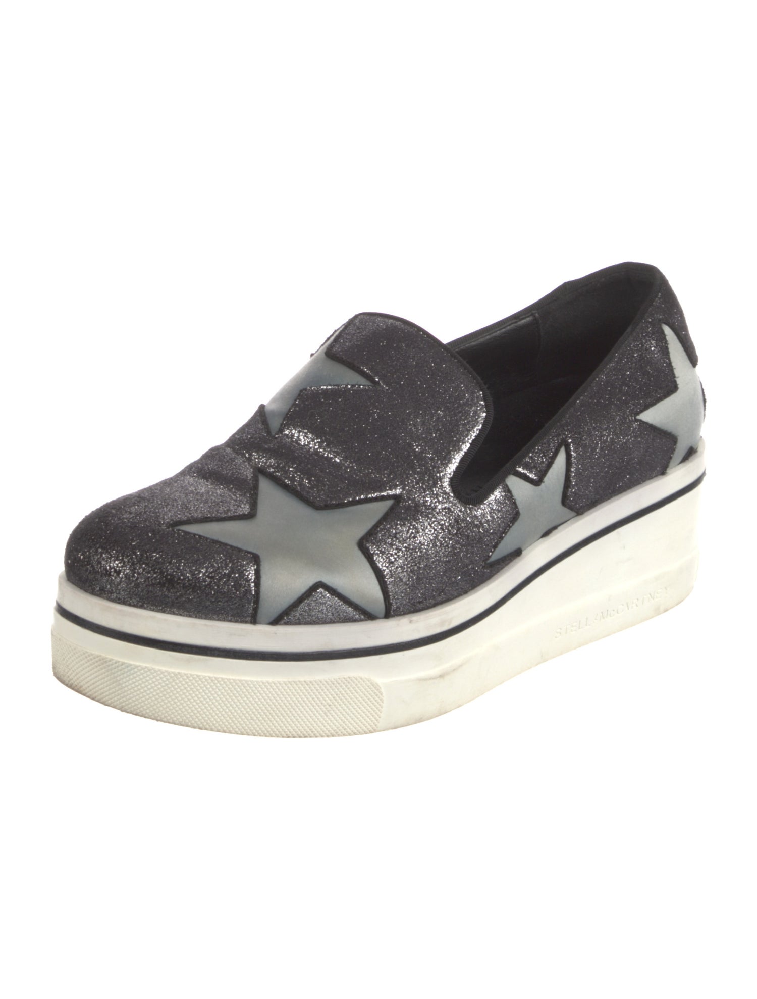 Stella McCartney Leather Printed Loafer Sneakers