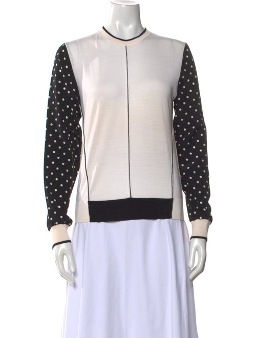 Stella McCartney Polka Dot Print Crew Neck Top