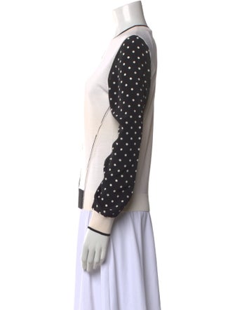 Stella McCartney Polka Dot Print Crew Neck Top