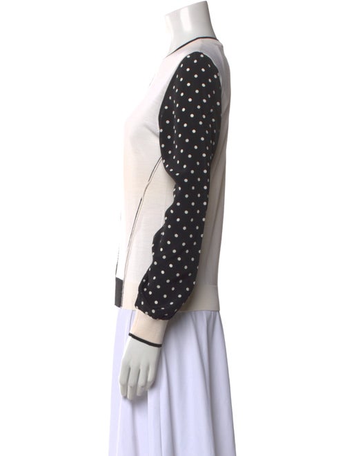 Stella McCartney Polka Dot Print Crew Neck Top