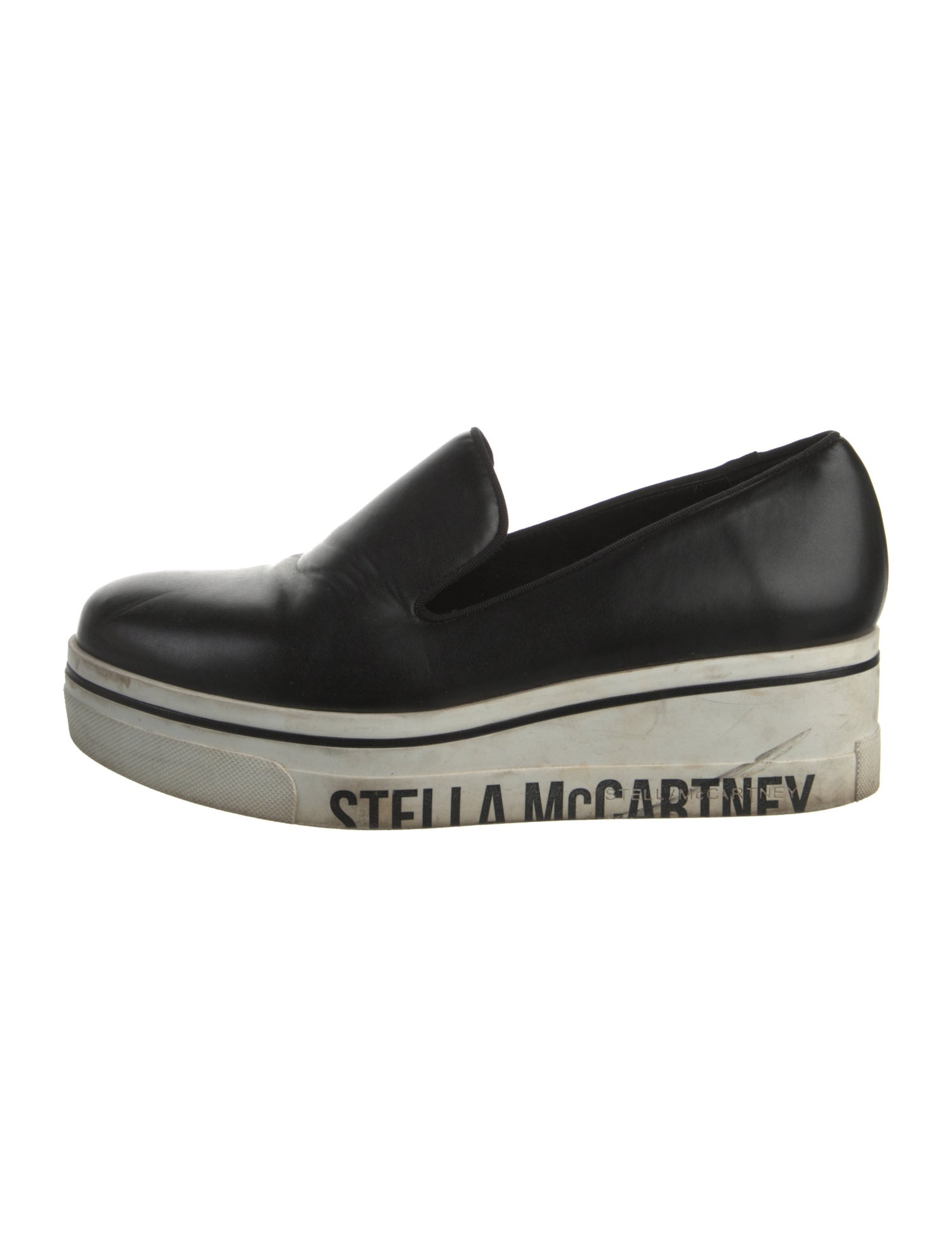 Stella McCartney Vegan Leather Grosgrain Trim Sneakers