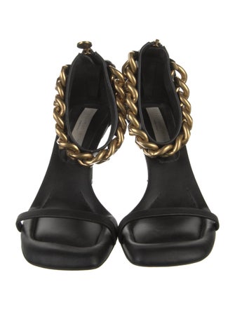 Stella McCartney Vegetarian Leather Chain-Link Accents Sandals