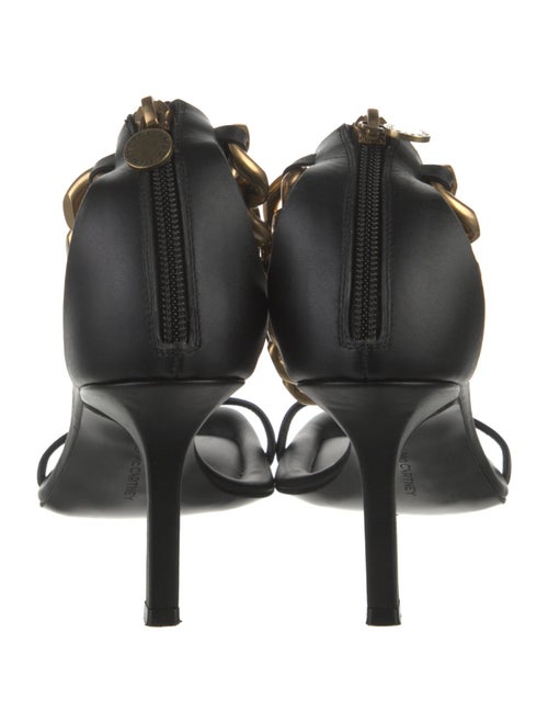 Stella McCartney Vegetarian Leather Chain-Link Accents Sandals
