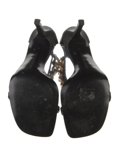 Stella McCartney Vegetarian Leather Chain-Link Accents Sandals