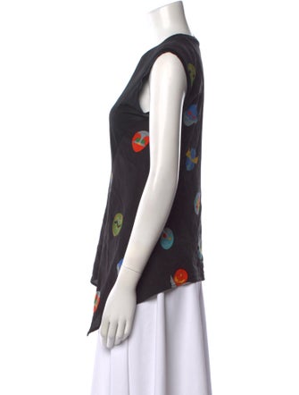 Stella McCartney Printed Crew Neck Top