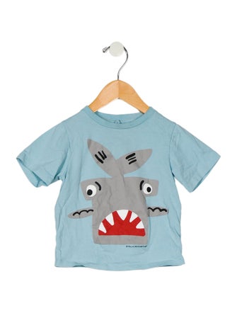 Stella McCartney toddler boys' blue and grey shirt