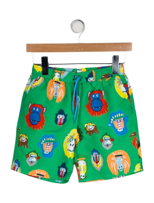 Stella McCartney Printed Swim Trunk Shorts