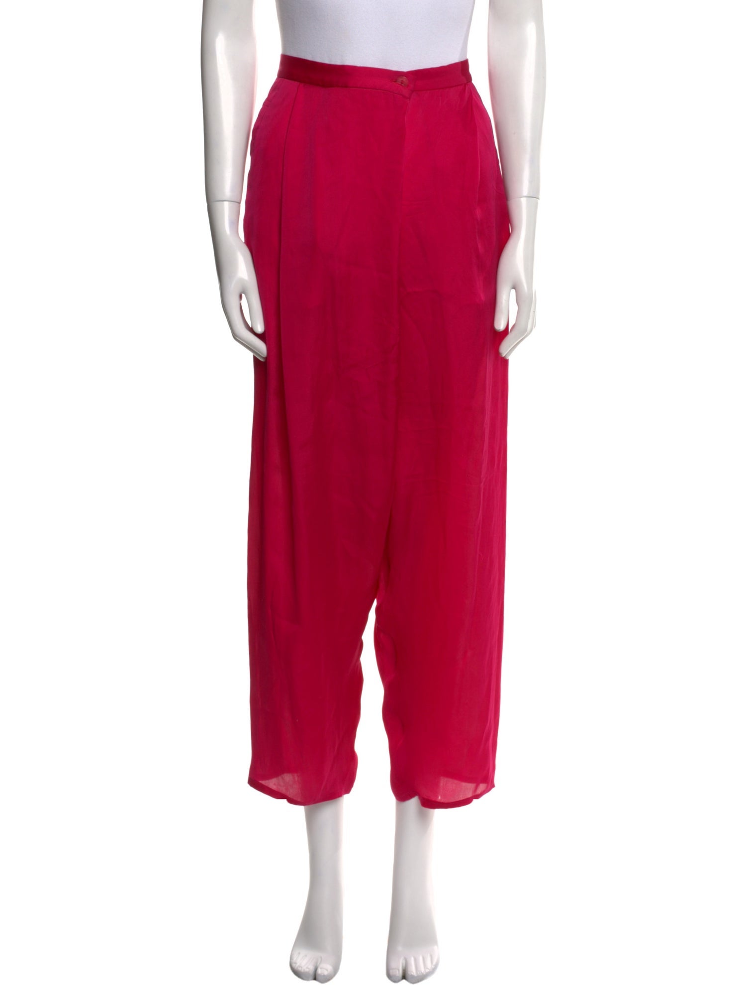 Stella McCartney Silk Straight Leg Pants