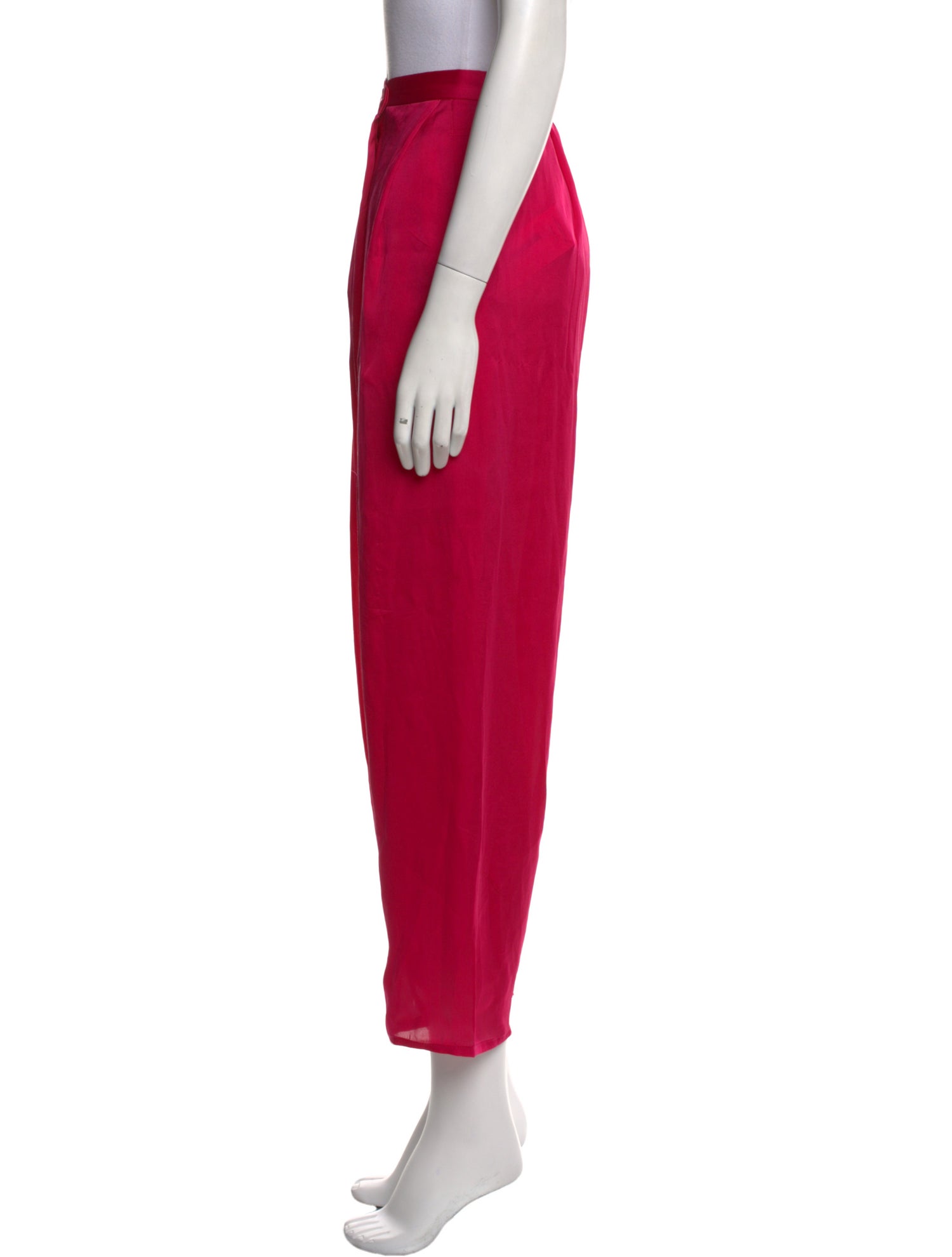 Stella McCartney Silk Straight Leg Pants