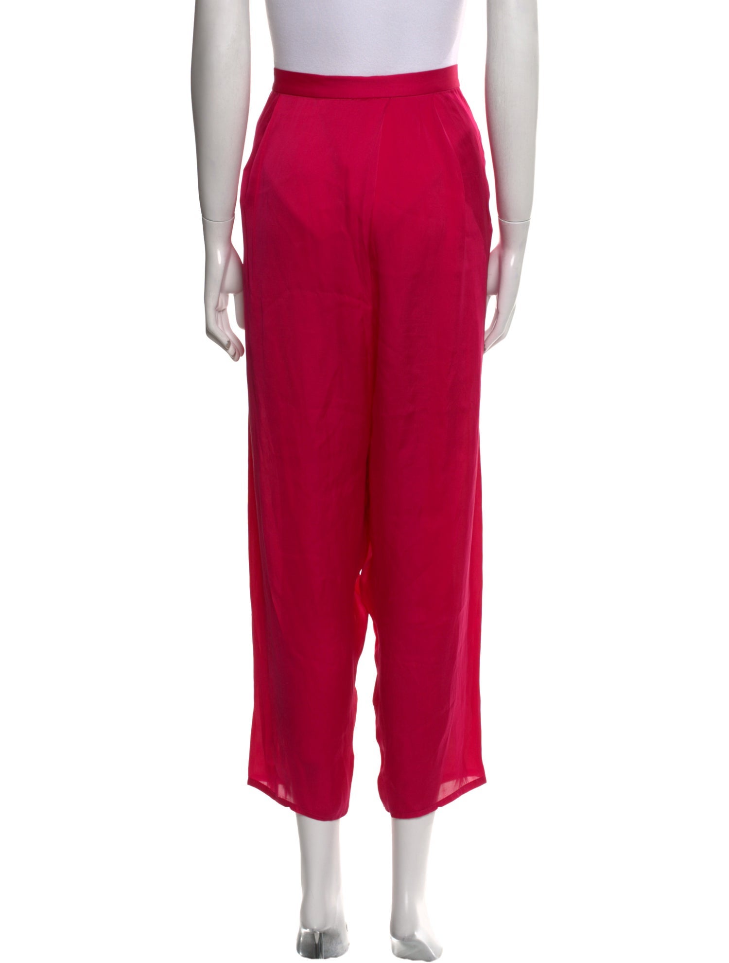Stella McCartney Silk Straight Leg Pants