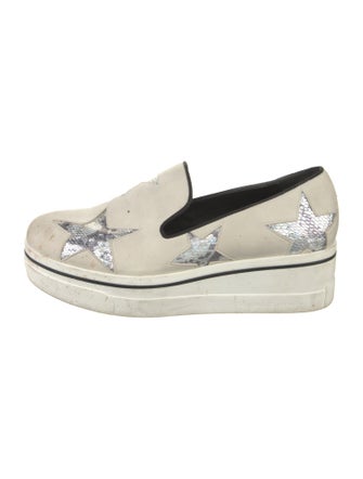 Stella McCartney Vegan Leather Floral Print Loafers