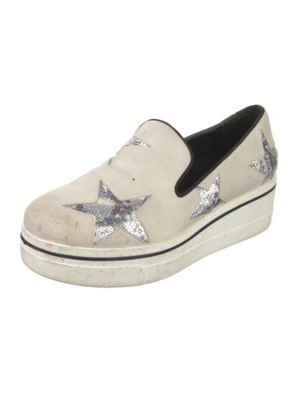 Stella McCartney Vegan Leather Floral Print Loafers