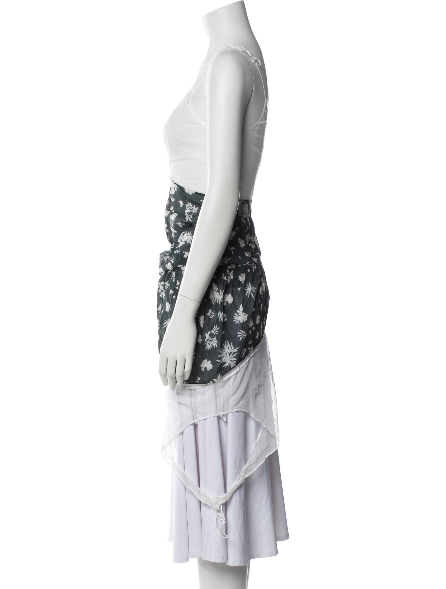 Stella McCartney Floral Print Strapless Tunic