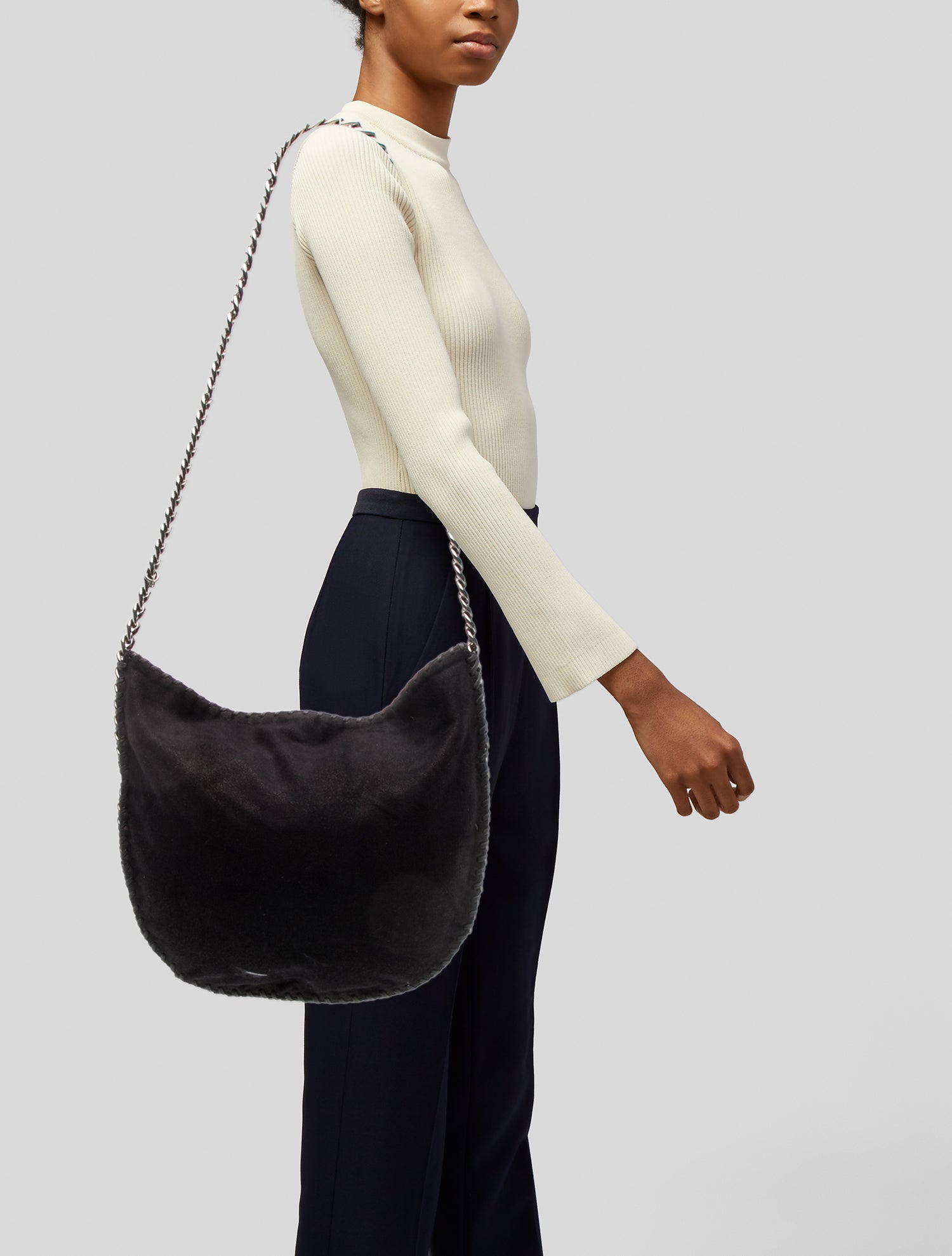Stella McCartney Vegan Suede Evening Bag