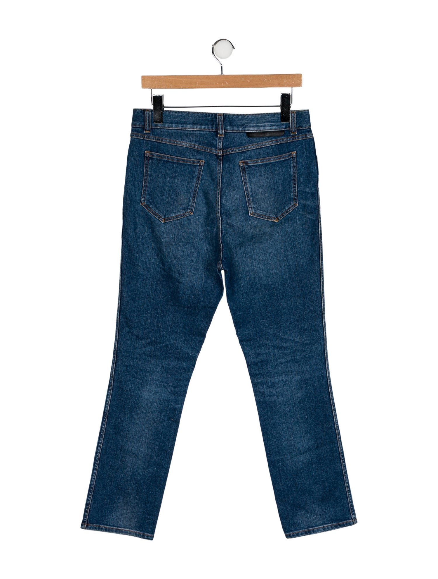 Stella McCartney High-Rise Straight Leg Jeans