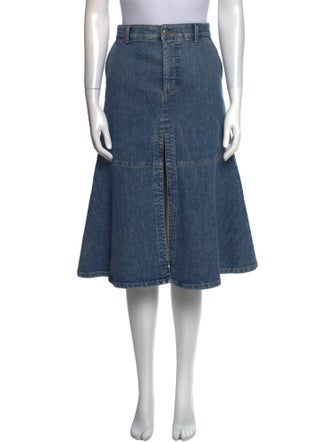 Stella McCartney Scalloped Accent Knee-Length Skirt