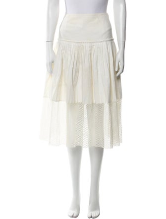 Stella McCartney Lace Trim Embellishment Midi Length Skirt