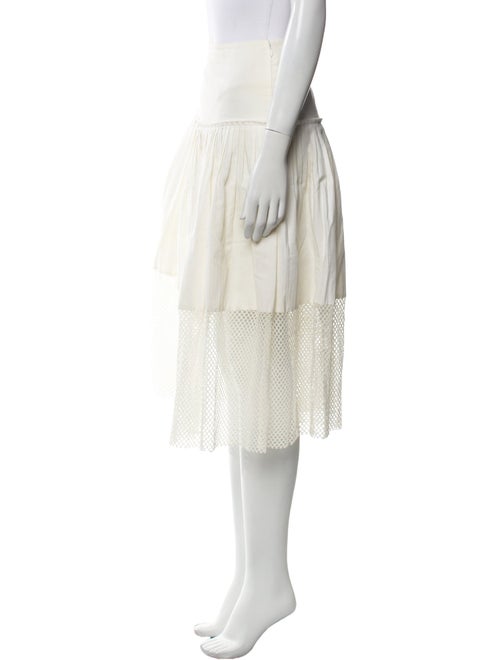 Stella McCartney Lace Trim Embellishment Midi Length Skirt
