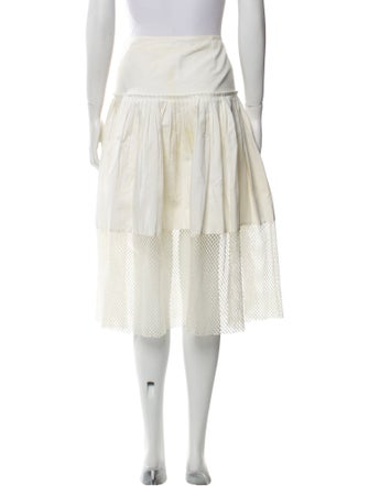 Stella McCartney Lace Trim Embellishment Midi Length Skirt