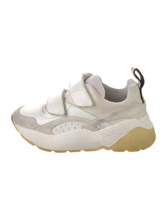 Stella McCartney Vegetarian Leather Colorblock Pattern Chunky Sneakers