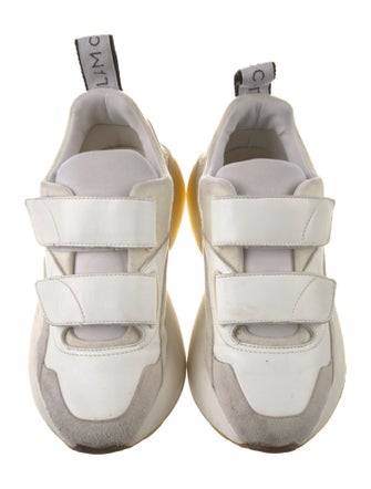 Stella McCartney Vegetarian Leather Colorblock Pattern Chunky Sneakers
