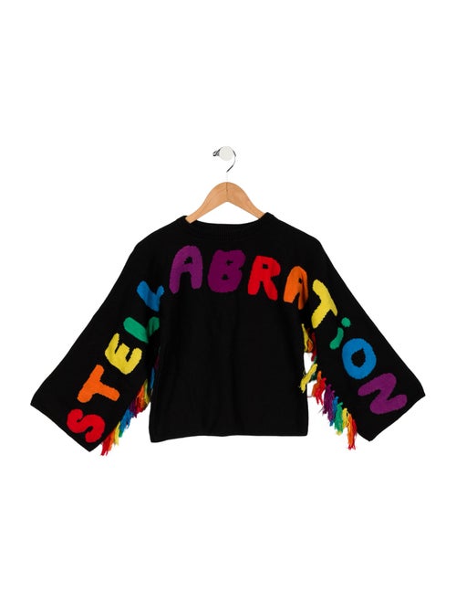 Stella McCartney Girls' Fringe Trimmed Sweater