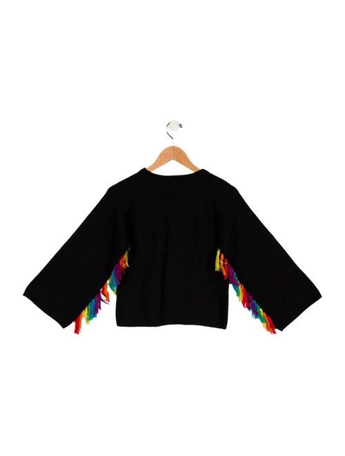 Stella McCartney Girls' Fringe Trimmed Sweater