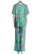 Stella McCartney Silk Floral Print Pant Set