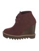 Stella McCartney Vegetarian Suede Lace-Up Boots