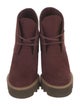 Stella McCartney Vegetarian Suede Lace-Up Boots