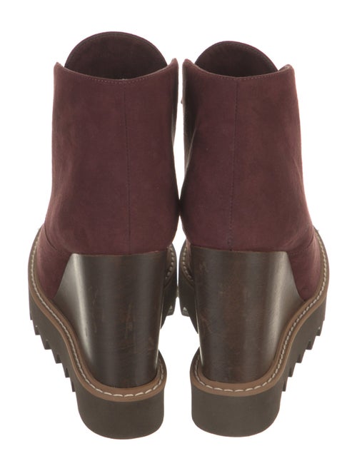 Stella McCartney Vegetarian Suede Lace-Up Boots