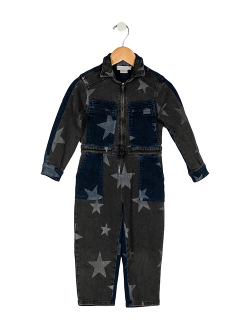 Stella McCartney toddler boys' blue and grey jumpsuit
