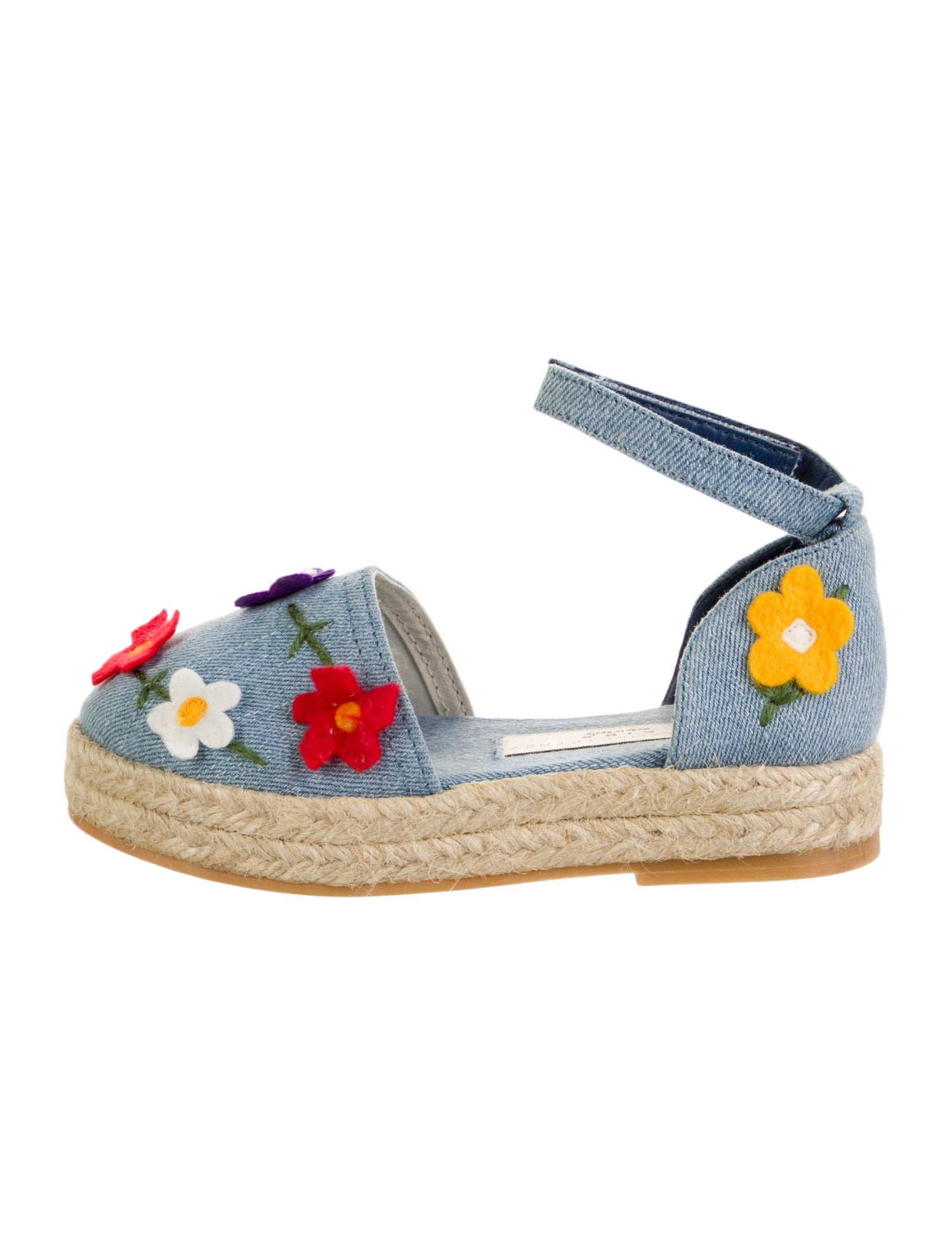 Stella McCartney Girls' Denim Floral Espadrilles
