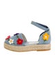 Stella McCartney Girls' Denim Floral Espadrilles