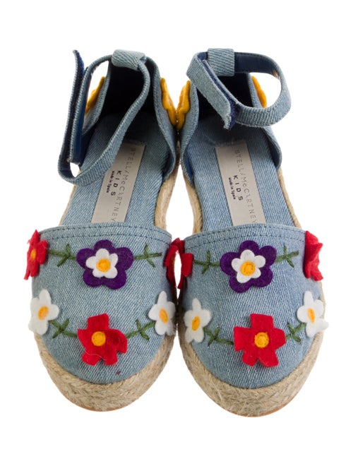 Stella McCartney Girls' Denim Floral Espadrilles