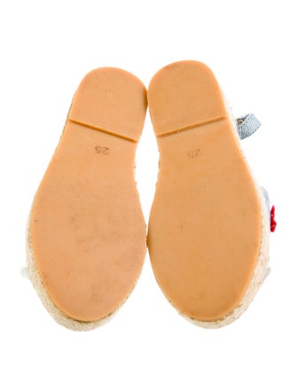 Stella McCartney Girls' Denim Floral Espadrilles