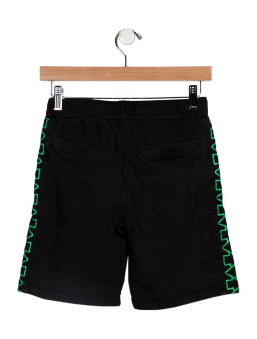 Stella McCartney kid boys' black and green shorts