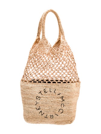 Stella McCartney Raffia Top Handle Bag