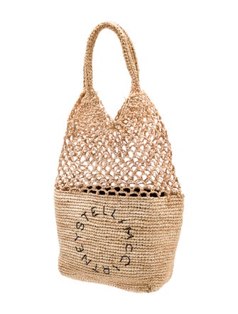Stella McCartney Raffia Top Handle Bag