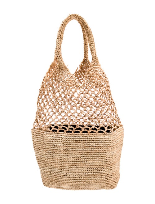 Stella McCartney Raffia Top Handle Bag