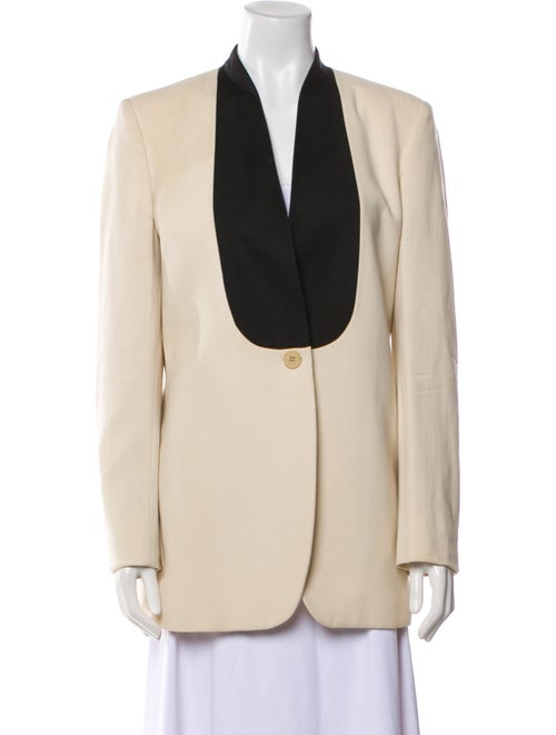 Stella McCartney Wool Colorblock Pattern Blazer