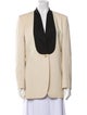 Stella McCartney Wool Colorblock Pattern Blazer