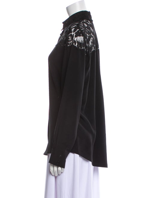 Stella McCartney Silk Long Sleeve Button-Up Top