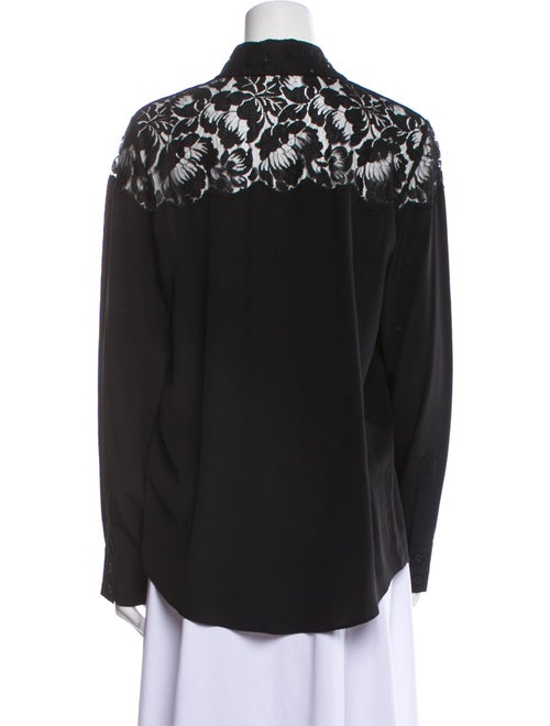 Stella McCartney Silk Long Sleeve Button-Up Top